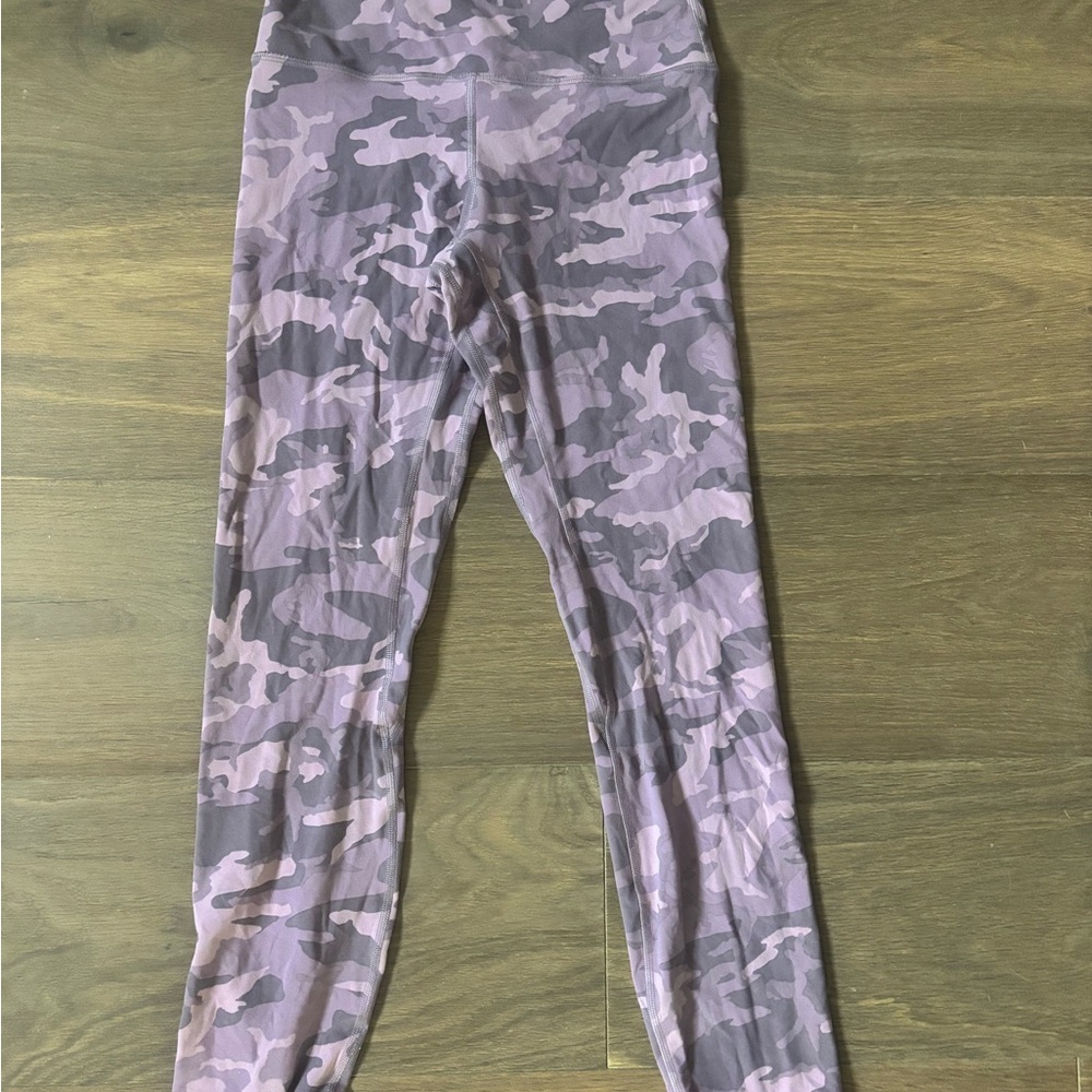 Lululemon Athletica Purple Camouflage Leggings